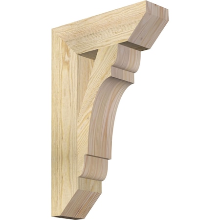 Ekena Millwork Olympic Slat Rough Sawn Bracket, Douglas Fir, 4"W x 14"D x 22"H BKT04X14X22OLY06RDF